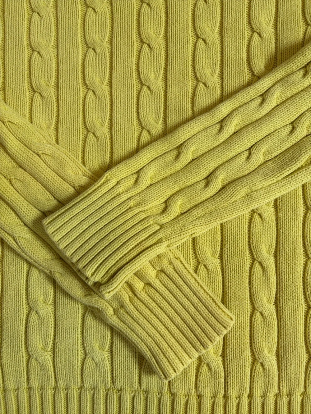 Polo Ralph Lauren Women’s Knit Sweater Yellow Crewneck size Medium - Picture 12 of 12